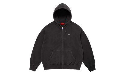 Small Box Zip Up Hooded Sweatshirt "SS26 - black" SU27349
