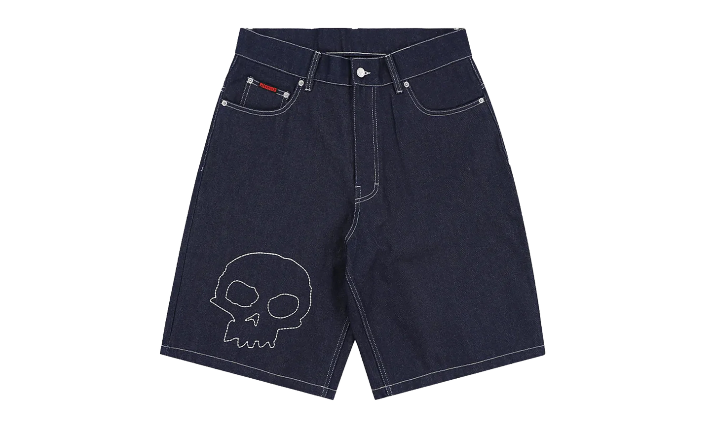Skull Denim Jorts "Zero - Blue" P26SPZ007-RAW