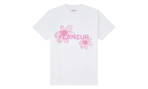 Floral Watercolor Tee "White" F15186 WHT