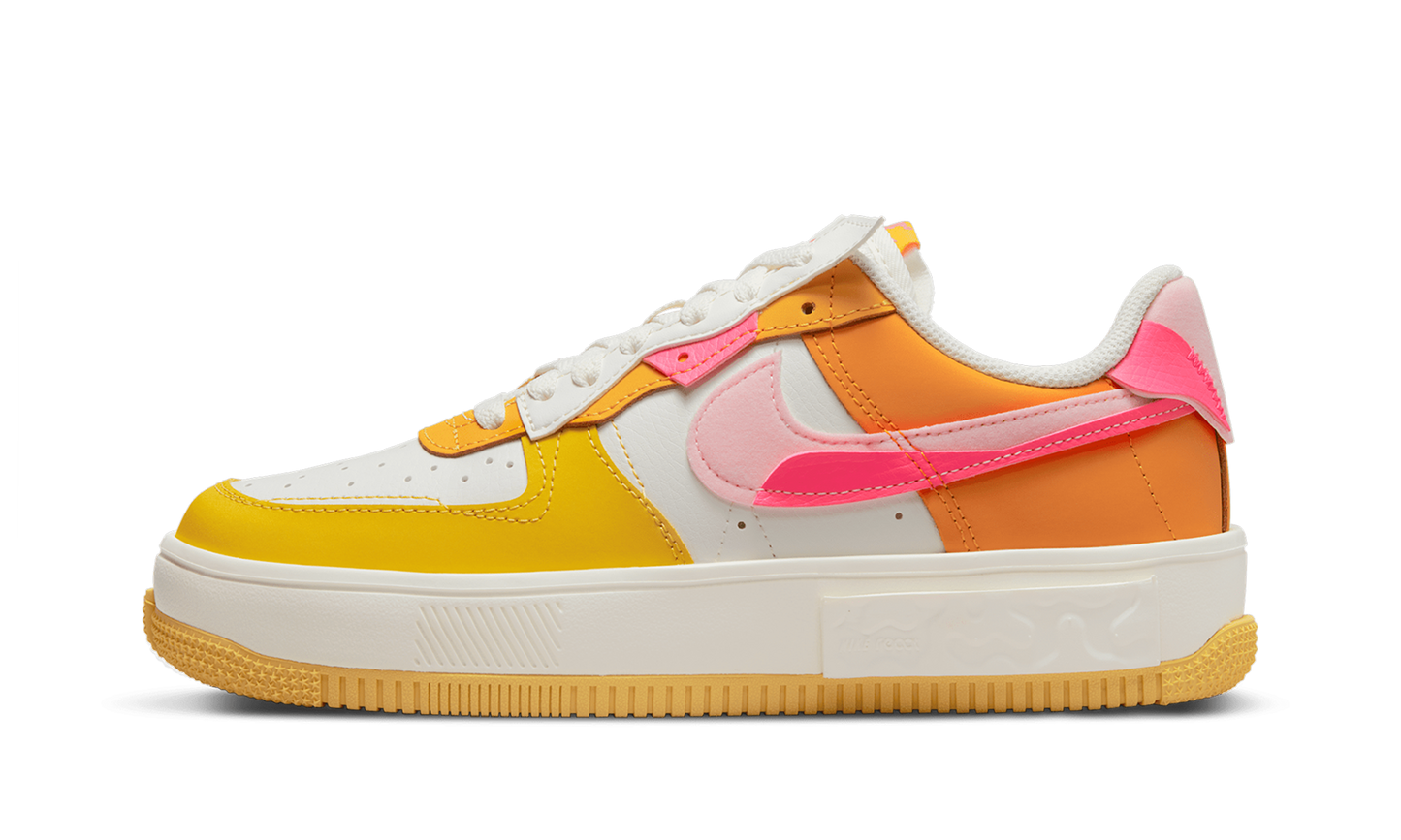 AIR FORCE 1 FONTANKA MNS WMNS"Summit White/Solar Flare/Medium Soft Pink/Hyper Pink" DX2675 100
