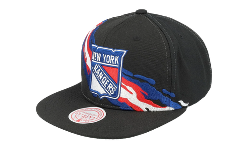 NHL Vintage Paintbrush Snapback Cap "New York Rangers - Black" 6HSSSH22087 NYABLCK
