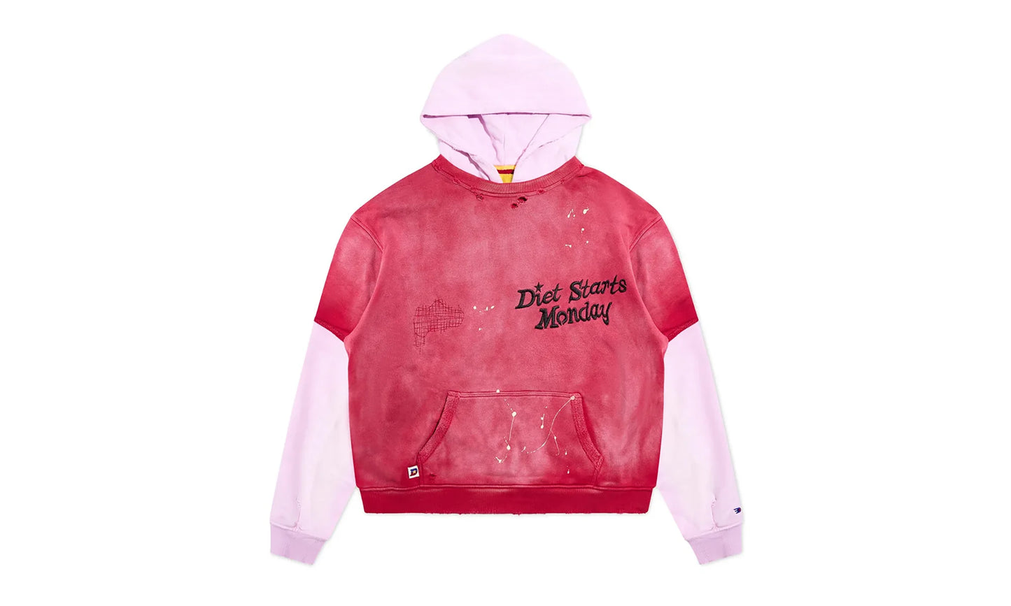 Double Layer Pullover Hoodie "Washed Red" DSM HOL2501 023