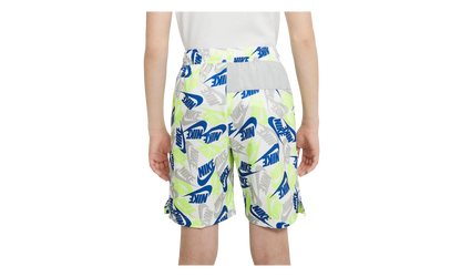 Woven All Over Print Shorts GS "White / Blue / Green" DA0853 100