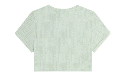 Yeni Monogram Towel Ringer Tee WMNS "Green" khw030572 4008