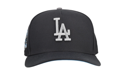 9FIFTY Los Angeles Dodgers A Frame Snapback Hat "Graphite / Ice Blue" NE155