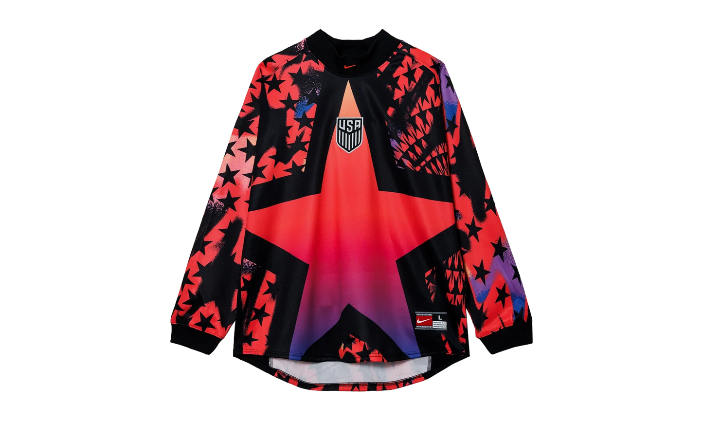 USMNT Authentic Goalkeeper Football T-Shirt "Black / Bright Crimson" IO0786 010