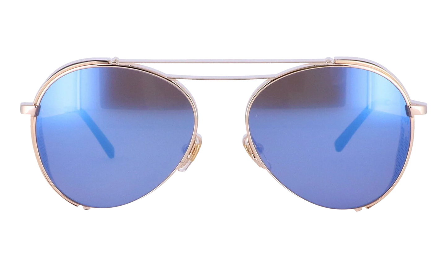 Double Bridge Aviator Sunglasses "Shiny Gold" MCM129S-740
