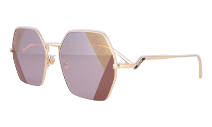 Hexagon Sunglasses "Shiny Gold" MCM126S-717