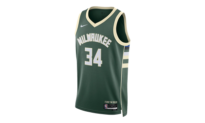 Milwaukee Bucks Icon Edition Dri-FIT NBA Swingman Jersey "Fir" DN2012 323