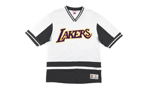 NBA Final Seconds V-Neck "Los Angeles Lakers - Black / White" VNECAJ19019 A LALBKWH
