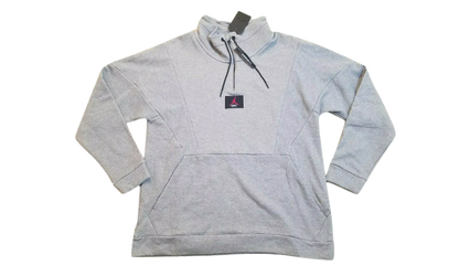 Jordan Jumpman Flight Loop 1/4 Zip Pullover Sweater "Grey / Black" AV2292 091