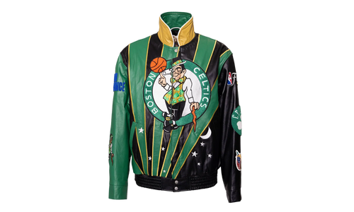 Skyline Full Leather Championship Jacket "2024 NBA Champion Boston Celtics" NBA 021 CEL
