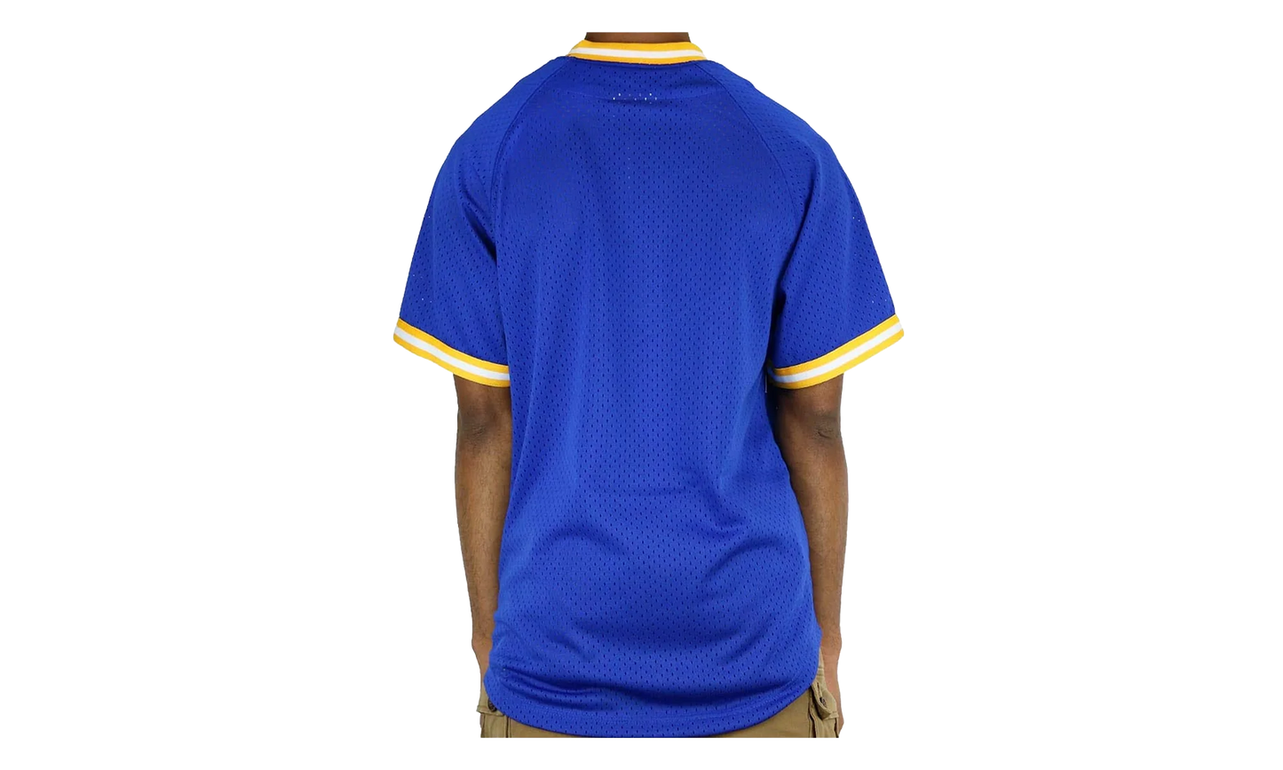 NBA Golden State Warriors Seasoned Pro Mesh Button Up "Golden State Warriors - Blue" 418TA3103AGSWIH