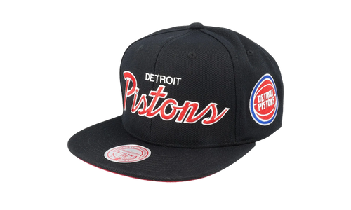 NBA Team Script 2.0 Snapback Cap "Detroit Pistons - Black" HHSS3280 DPIYYPPPBLCK