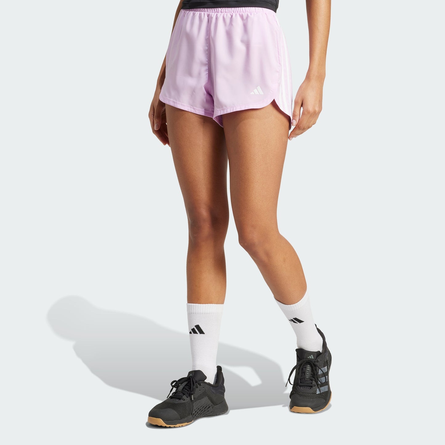 Women's adidas Pacer Training 3-Stripes Woven High-Rise Shorts