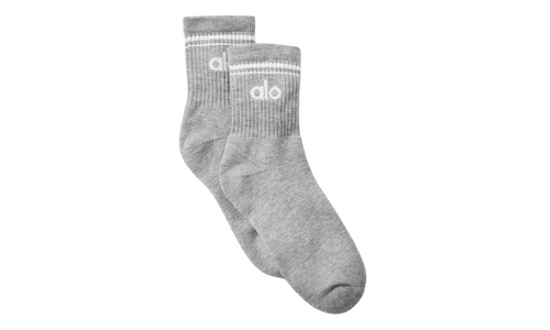 Half-Crew Throwback Sock "Grey / White" ALO03