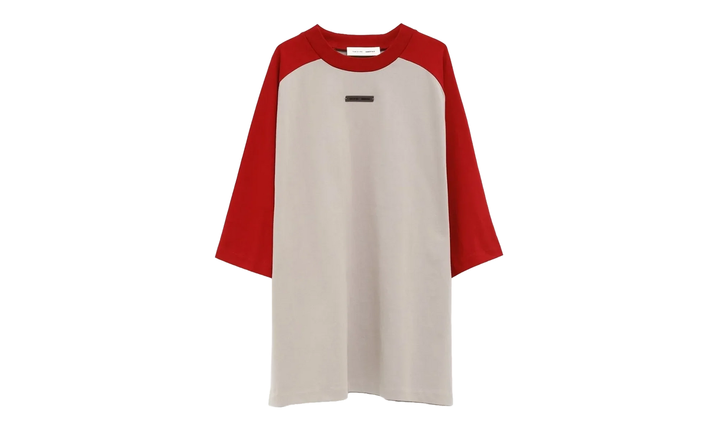 Baseball Short Sleeve Tee "Smoke Grey / Crimson" 125HO254481F