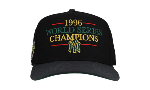 9FIFTY New York Yankees 1996 World Series A Frame Snapback Hat "Black / Graphite" NE239
