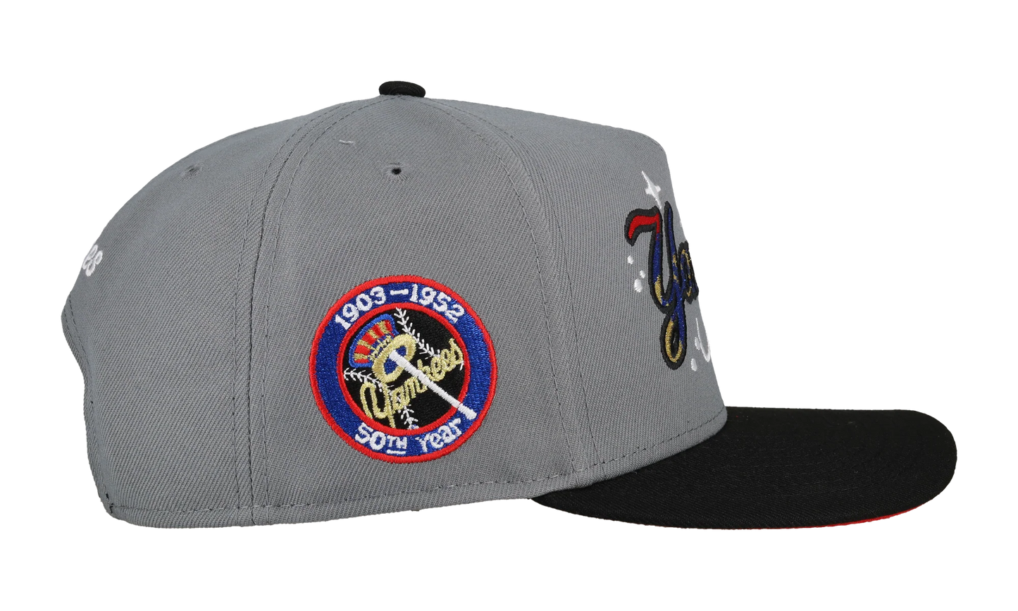 9FIFTY New York Yankees 50th Season A Frame Snapback Hat "Celestial Cosmic / Grey" NE279