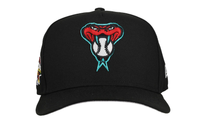 9FIFTY Arizona Diamondbacks 2001 Team Color A Frame Snapback Hat "Black (Grey Brim)" NE465