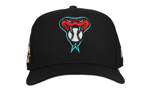 9FIFTY Arizona Diamondbacks 2001 Team Color A Frame Snapback Hat "Black (Grey Brim)" NE465