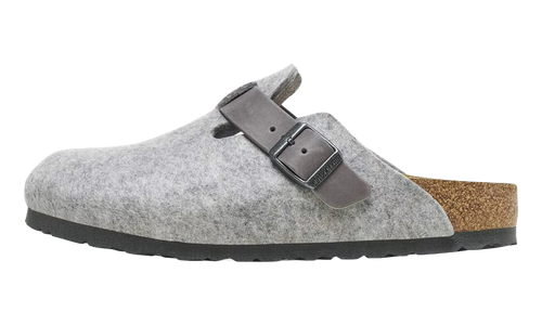 Boston Natural Leather-Felt "Light Grey - Narrow FIt" 1026163