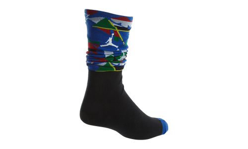 Jordan 9 Low Crew Socks "Royal Blue Black" 806411 010