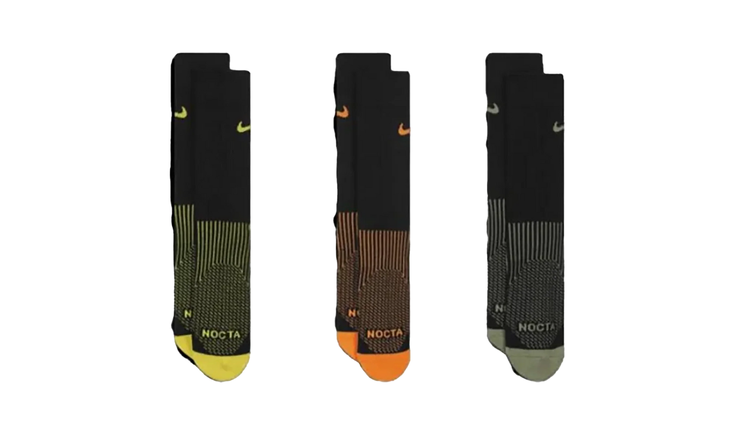 RUNNING CREW SOCKS 3-PACK "Black/Olive/Orange/Yellow" DD9240 909