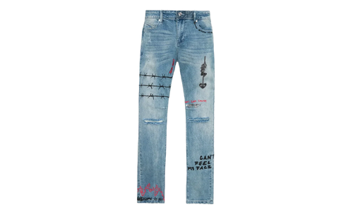 Bryant Skinny Jeans "Blue RLD Artistic" MRLDD899 B1205BLRLA