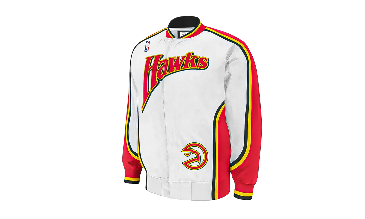 NBA Authentic Warm-Up Jacket "1992-93 Atlanta Hawks - White" 6056H305792AHA