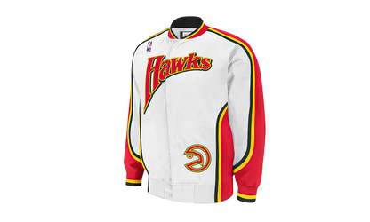 NBA Authentic Warm-Up Jacket "1992-93 Atlanta Hawks - White" 6056H305792AHA