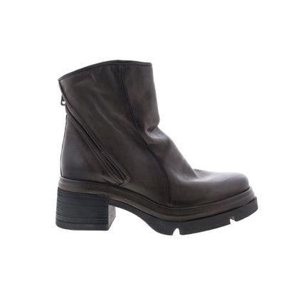 Edgar Womens Brown Leather Zipper Casual Dress Boots