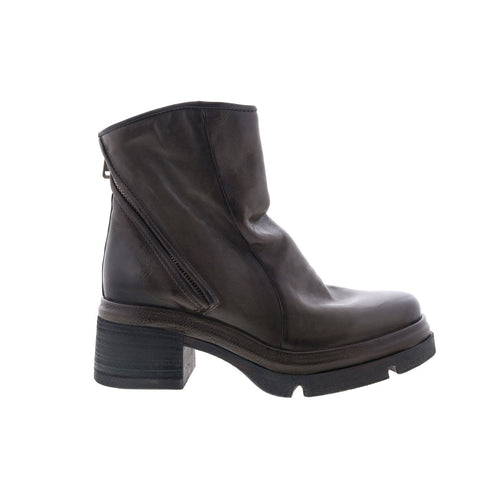 Edgar Womens Brown Leather Zipper Casual Dress Boots