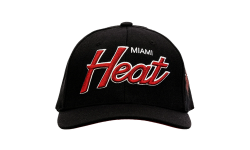 NBA Team Script 2.0 Stretch Snapback Cap "Miami Heat - Black" HHSS3281 MHEYYPPPBLCK
