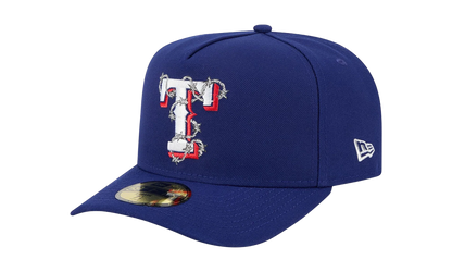 59FIFTY Texas Rangers Fence A-Frame Fitted Hat "Blue" 60693493