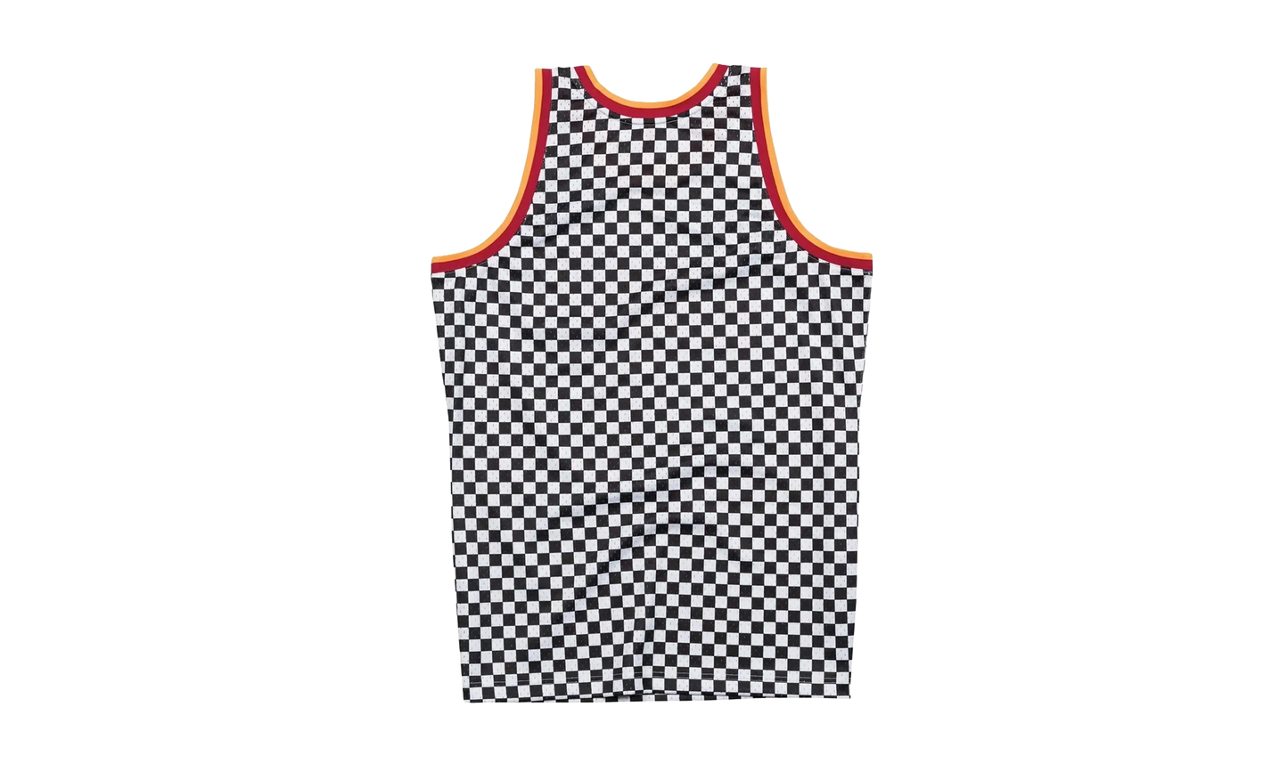 NBA Checked Swingman Jersey "Houston Rockets - Black / White" BA8A45 HRO W MYM