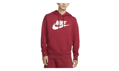 Sportswear Club Fleece Hoodie "University Red / White" BV2973 657