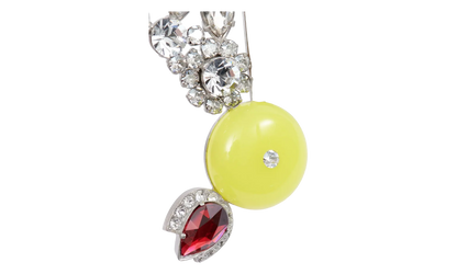 Rhinestone Shapes Brooch "Yellow / White" SM1VK0041P6479978