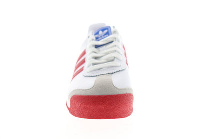 Samoa EG3001 Mens White Suede Originals Lace Up Lifestyle Sneakers Shoes