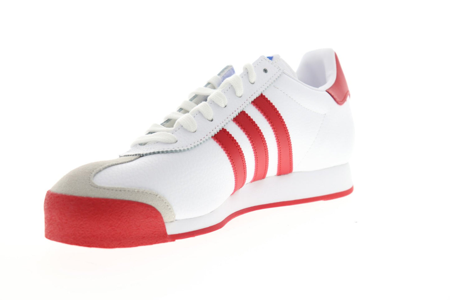 Samoa EG3001 Mens White Suede Originals Lace Up Lifestyle Sneakers Shoes