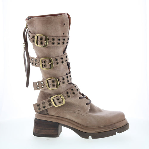 Ellington Womens Brown Leather Zipper Casual Dress Boots