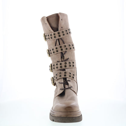 Ellington Womens Brown Leather Zipper Casual Dress Boots