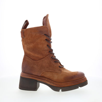 Elvin Womens Brown Suede Lace Up Casual Dress Boots