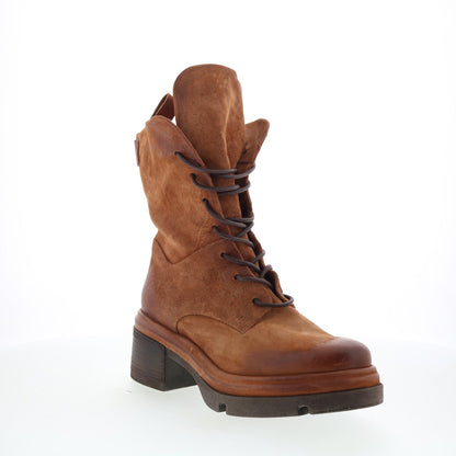 Elvin Womens Brown Suede Lace Up Casual Dress Boots