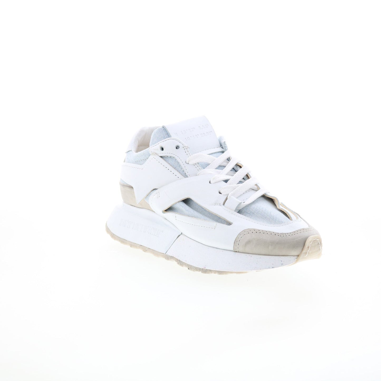 Evander Womens White Synthetic Lace Up Lifestyle Sneakers Shoes