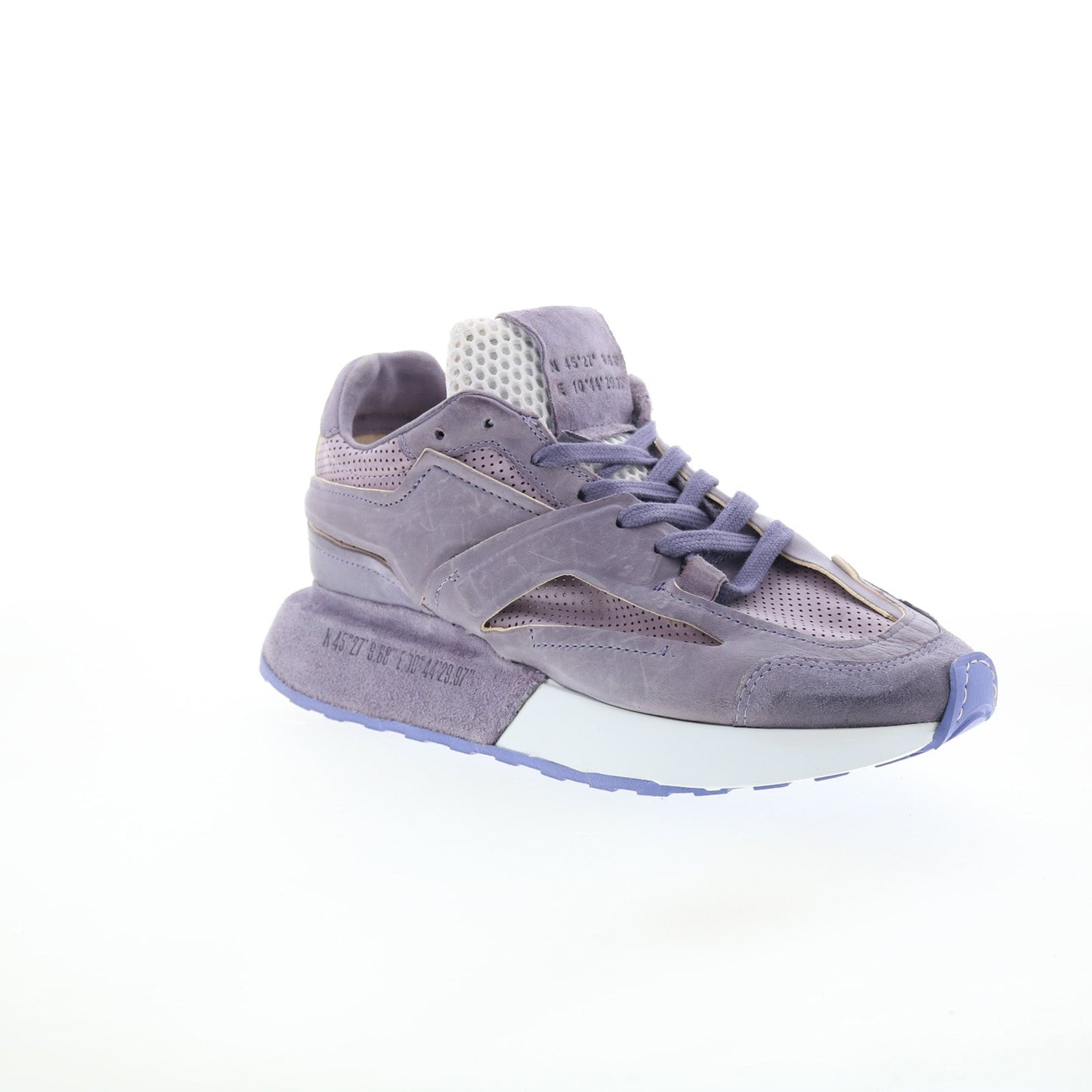 Evander Womens Purple Synthetic Lace Up Lifestyle Sneakers Shoes