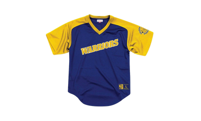 NBA Final Seconds Mesh V-Neck Shirt "Golden State Warriors - Blue" BA87OQ GSW B JXY