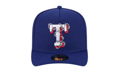 59FIFTY Texas Rangers Fence A-Frame Fitted Hat "Blue" 60693493