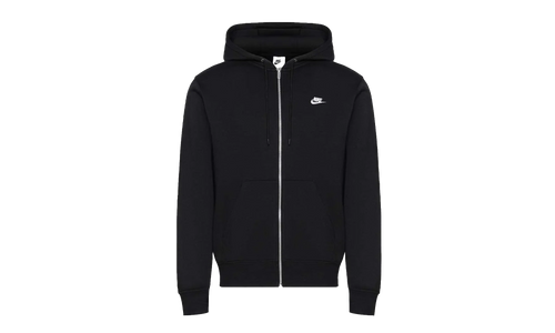 Club Full-Zip Fleece Hoodie "Black / White" FN3861 010