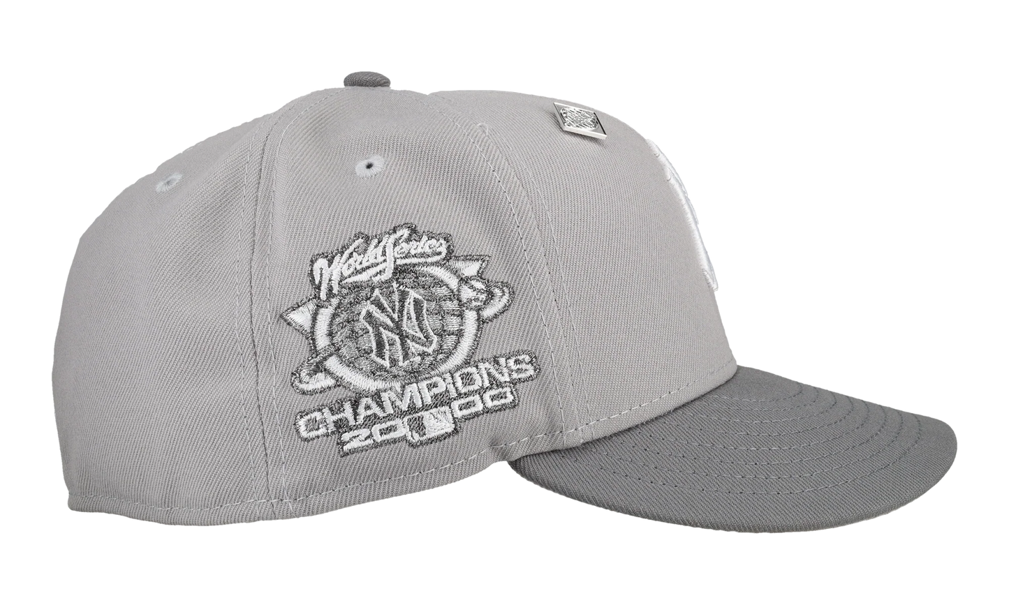 59FIFTY New York Yankees 2000 World Series Fitted Hat "Cool Grey" NE265